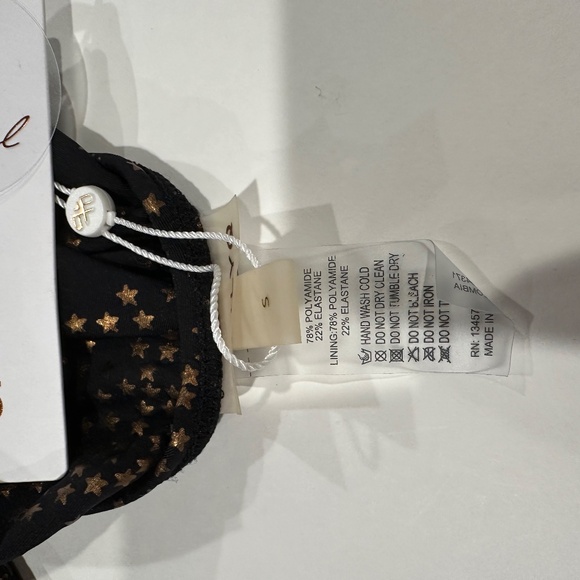 PilyQ Gold Star Metallic Farrah Swimsuit - Size S‎ - New With Tags. - Picture 13 of 15